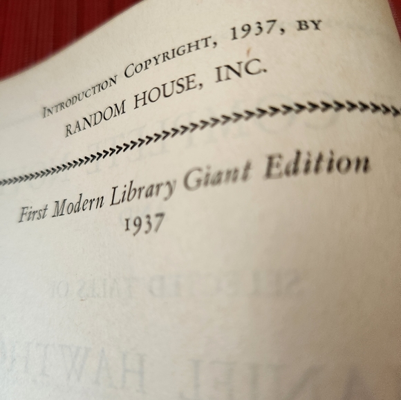 Just Reduced "THE NOVELS & TALES OF NATHANIEL HAWTHORNE" 1937 - Picture 2 of 4